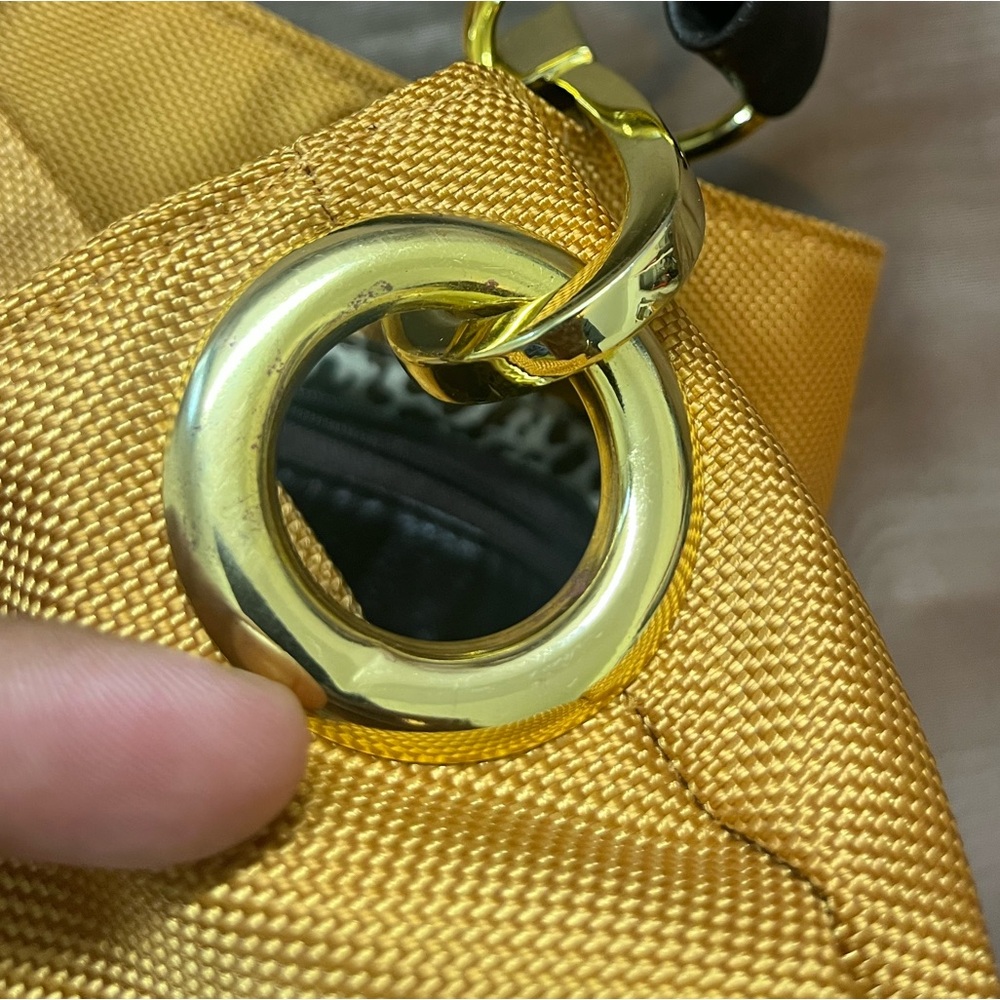 Braciano Gold Tote with Leopard Print Lining - Picture 9 of 16